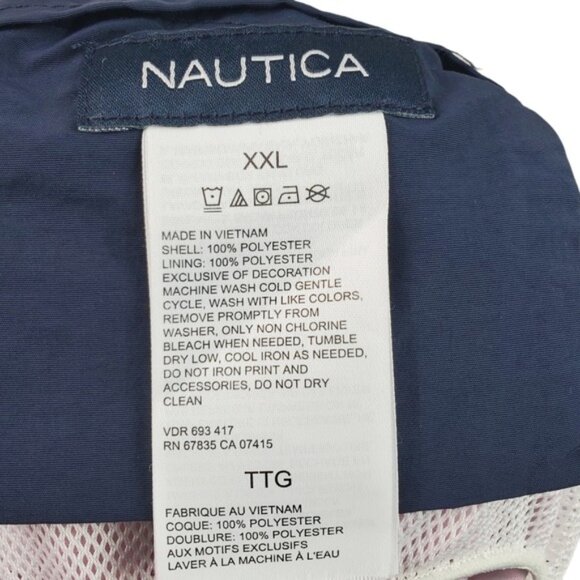 Nautica Mens Red Anchor Print Swim Trunk Shorts Size XXL - Picture 5 of 5